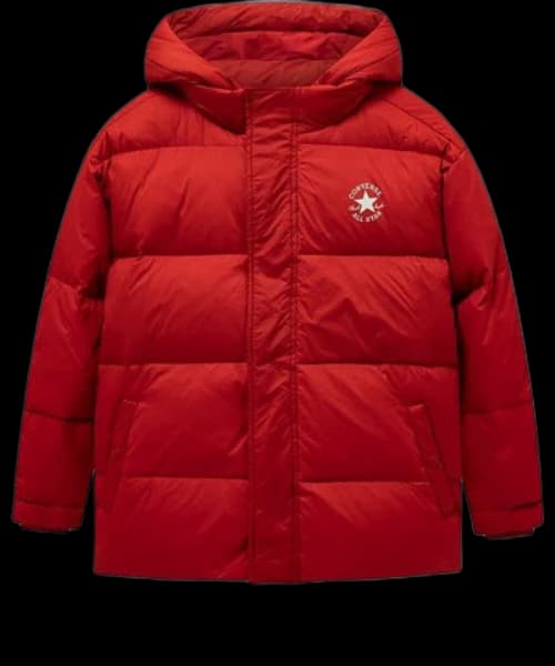 (GS) Converse Logo Printed Down Jacket 'Red White'