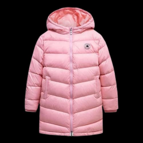 (PS) Converse Long Down Jacket 'Pink Black'