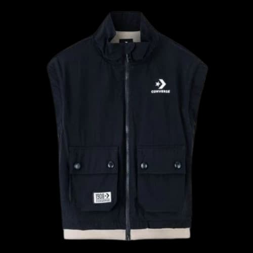 (GS) Converse Full Zip Jacket 'Black White'