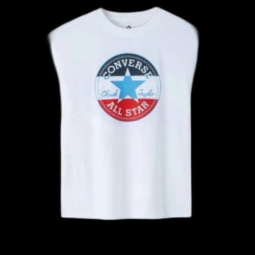 (GS) Converse All Star Patch Standard Fit T-Shirt 'White'