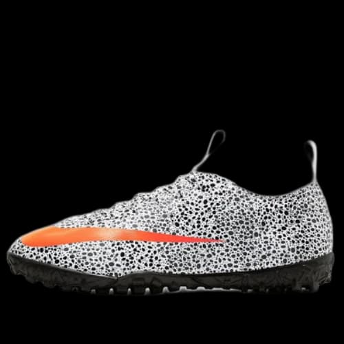 (GS) Nike Jr. Mercurial Superfly 7 Academy CR7 Safari TF Turf 'Black White Orange'