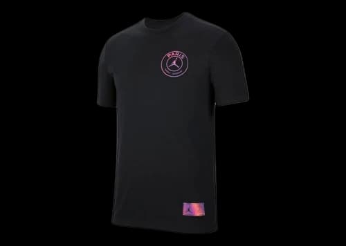 Jordan x PSG Paris Saint Germain Logo Tee Black