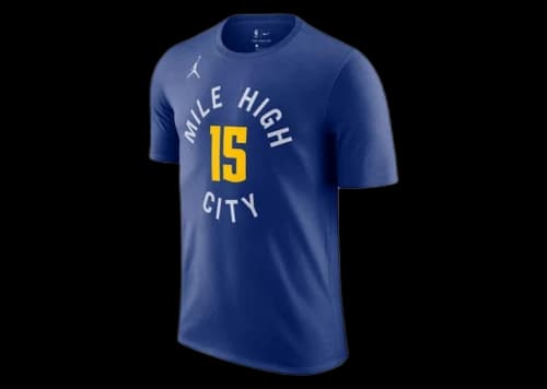 Jordan NBA Denver Nuggets Nikola Jokic T-shirt Blue
