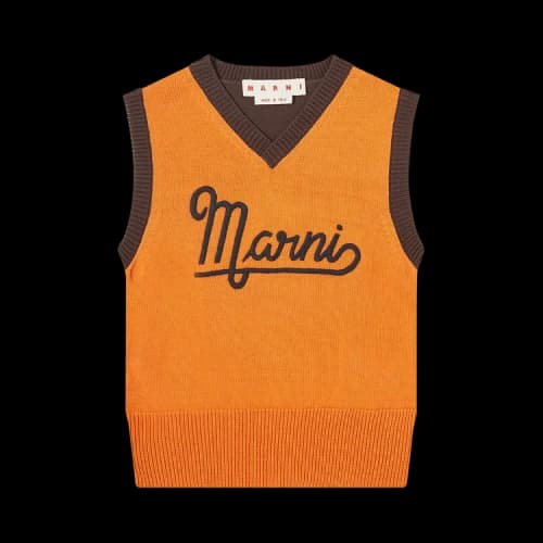 Marni V Neck Sweater 'Carrot'