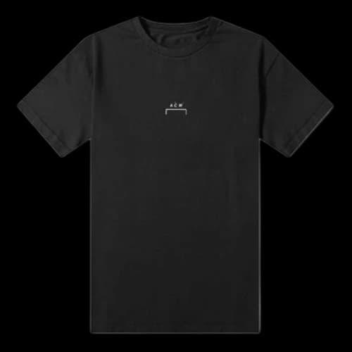 A-COLD-WALL* Distress Chest Small Logo Short Sleeve Unisex Black