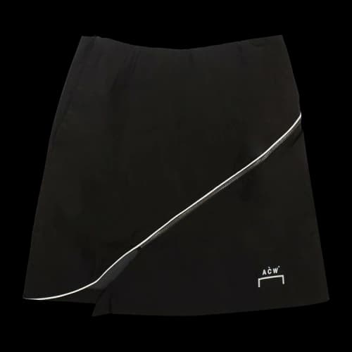 A-Cold-Wall* Zip Embellished Shell Skirt 'Black'