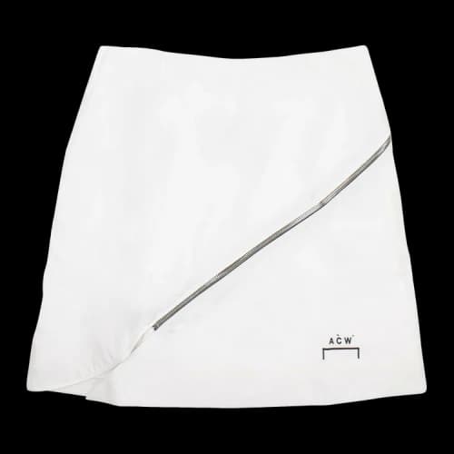 A-Cold-Wall* Zipper Mini Skirt 'White'