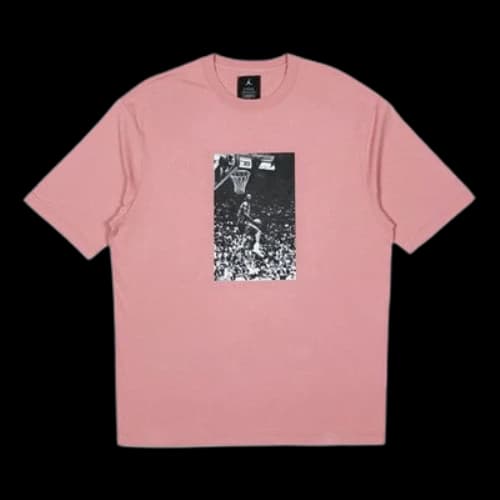 Air Jordan x Union LA Dunk Printing Sports Round Neck T-Shirt Asia Sizing 'Pink'