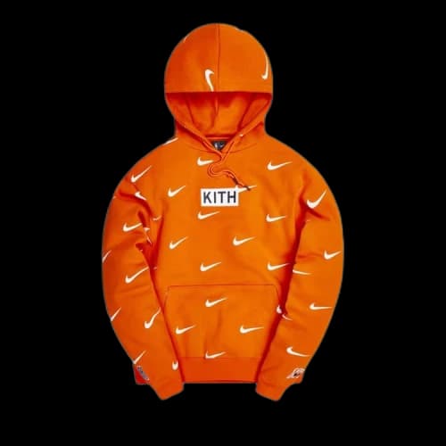 Kith & Nike for New York Knicks AOP Hoodie 'Orange'