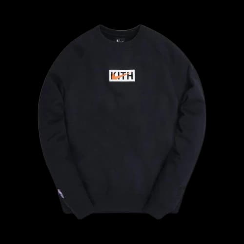 Kith & Nike for New York Knicks Fleece Crewneck 'Black'