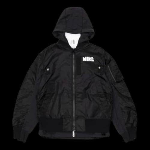 Nike x sacai Double Layer Contrasting Hooded Jacket Asia Sizing 'Black'