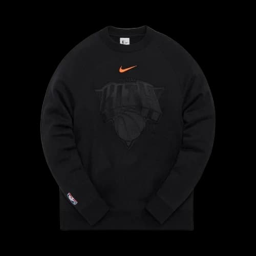 Kith & Nike For New York Knicks Fleece Crewneck 'Black'