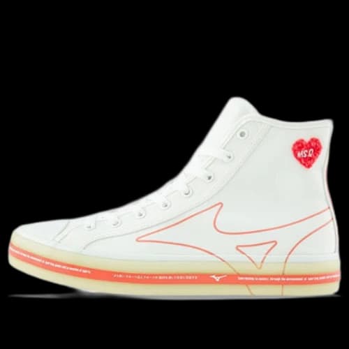 Mizuno Courts Msq High-Top Sneakers White/Orange
