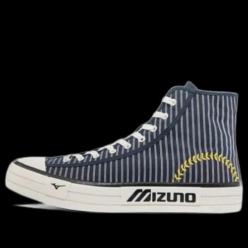 Mizuno Courts High Top Canvas 'Navy Stripes'