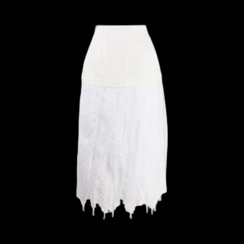 Loewe Lace Petal Skirt 'White'