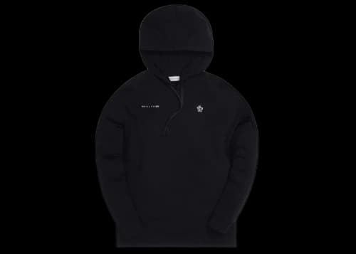 Moncler x 1017 Alyx 9SM Jersey Double Logo Hoodie Black