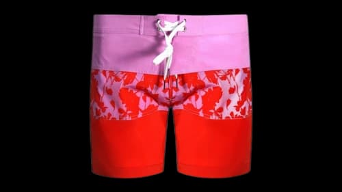 Dsquared2 Floral Design Swim Shorts Pink