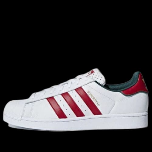 adidas Originals Superstar Shoes 'White University Red Green'