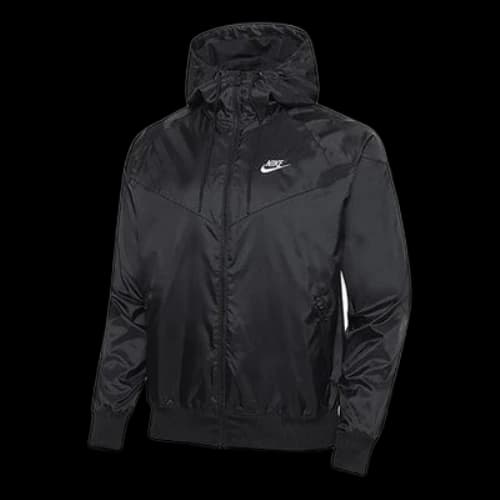 Nike Sports Zipper hooded Windproof Jacket Black