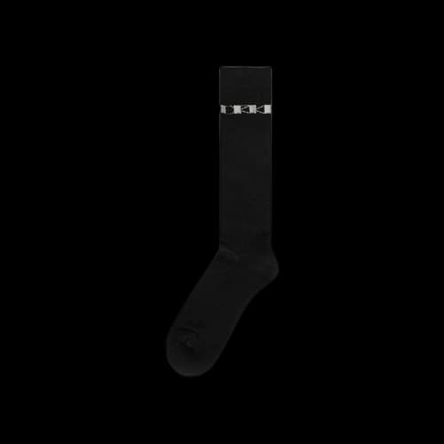 Rick Owens DRKSHDW Knee High Socks 'Black/Pearl'