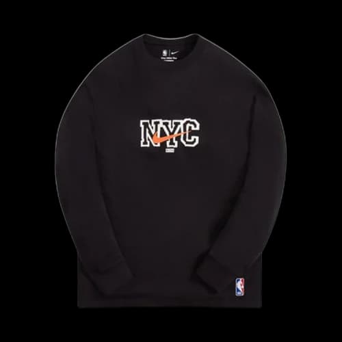 Kith & Nike For New York Knicks Long-Sleeve Tee 'Black'