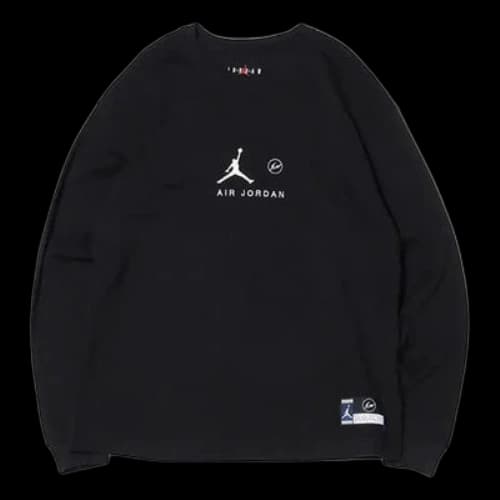 Air Jordan x Fragment Design FW Crew Neck Pullovers Street Style Collaboration Men Black