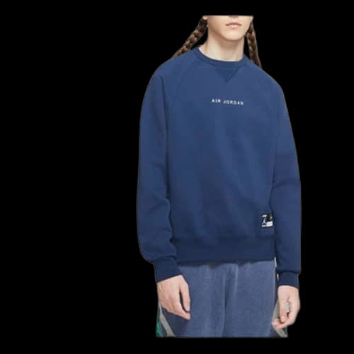 Air Jordan x Fragment Design FW Sweatshirts Men Blue
