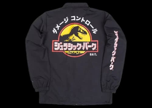 BAIT x Jurassic Park Damage Control Coaches Jacket Black
