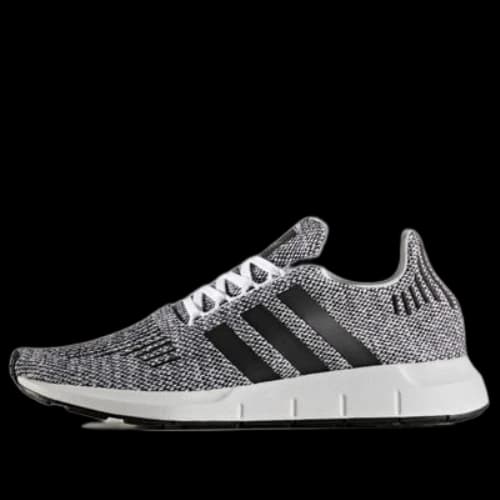 adidas originals Swift run Cozy Wear-Resistant Black 'Black White'