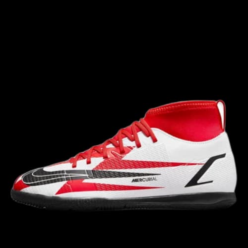 (GS) Nike Jr Mercurial Superfly 8 Club Cr7 Indoor 'Red White Black'