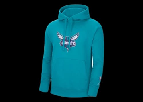 Jordan NBA Charlotte Hornets Essential Fleece Pullover Hoodie Teal