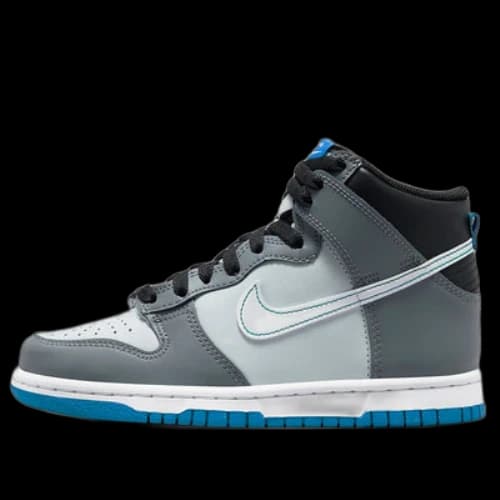(GS) Nike Dunk High 'Cool Grey Photo Blue'