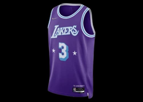 Nike NBA Los Angeles Lakers Anthony Davis City Edition Jersey Blue