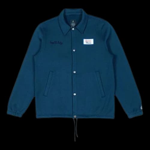 Air Jordan x Union LA Embroidered Logo lapel Coach Jacket Asia Sizing 'Navy Blue'