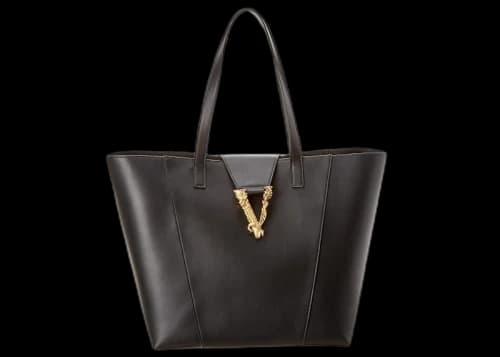 Versace Virtus Shopper Tote Black