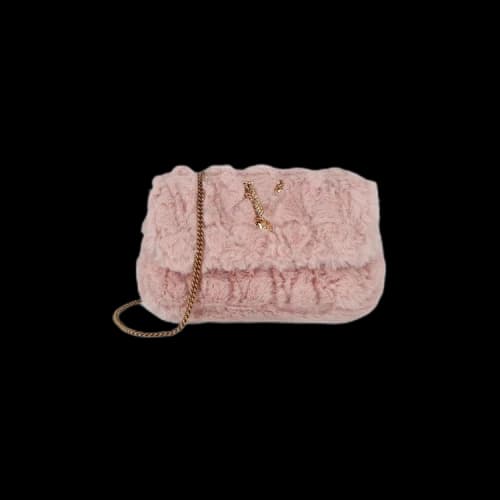 Versace Virtus Faux Fur Crossbody Bag 'Pink'