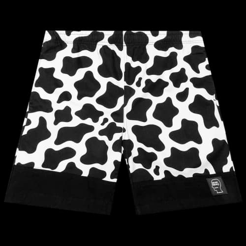 Brain Dead Paneled Cow Dress Short 'Black'