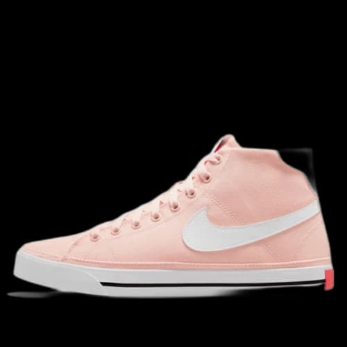 Nike Court Legacy Canvas Mid Sneakers Pink/White (Women's)
