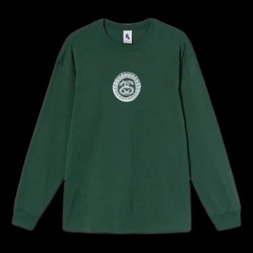 Stussy x Nike Crossover Printing Long Sleeves Unisex Green