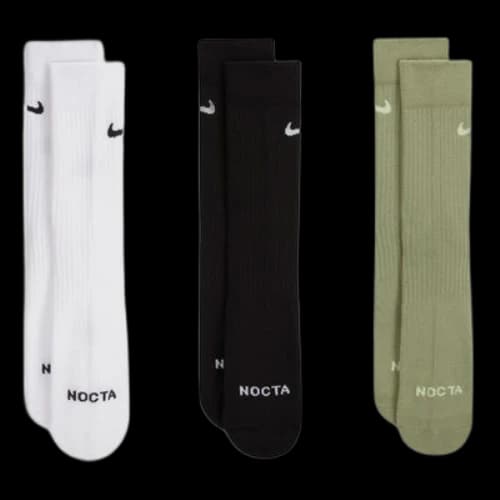Nike x NOCTA Drake Crew Socks (3 Pairs) 'Multi-Color'