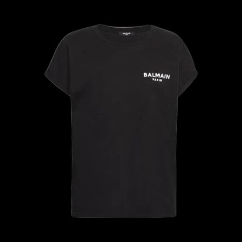 Balmain Logo Printed Crewneck T-Shirt 'Black'