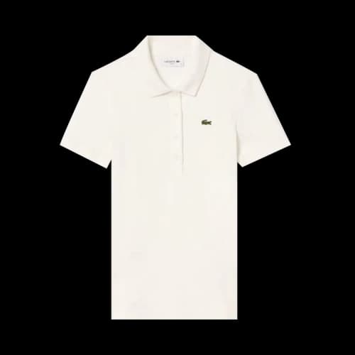 Lacoste Slim Fit Ribbed Cotton Polo Shirt 'Flour'