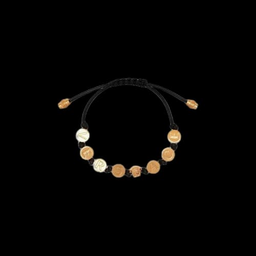 Versace Medusa Beaded Bracelet 'Black'