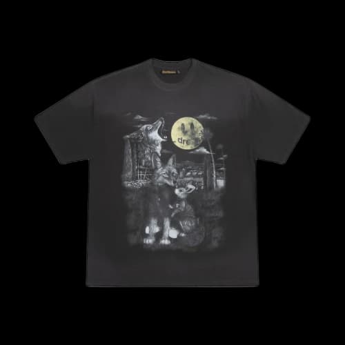 drew house full moon ss t-shirt faded black