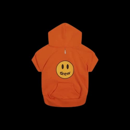 drew house mascot dawg hood orange