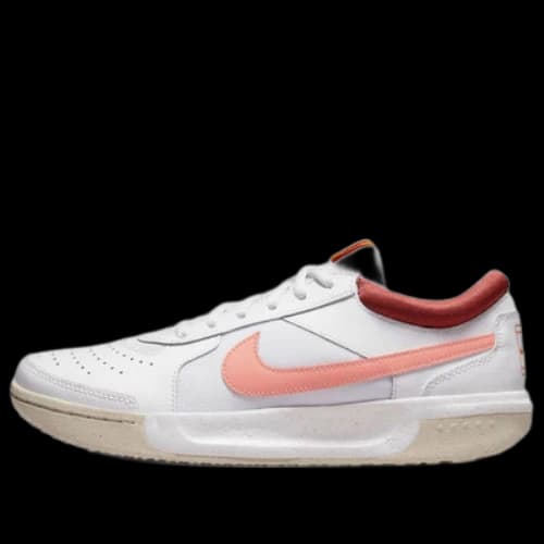 Nike Zoom Court Lite 3 Low-Top Tennis Shoes White/Pink (Women's)