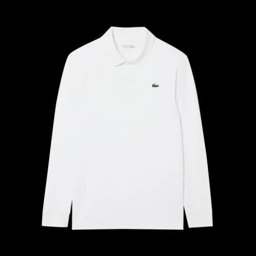 Lacoste Long-Sleeve Regular Fit Ultra Dry Jersey Golf Polo 'White'