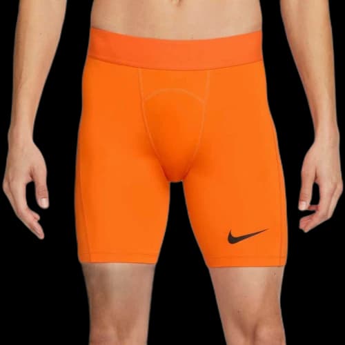 Nike Pro Soccer Bottoms Men's Safety Orange/Black Moderate