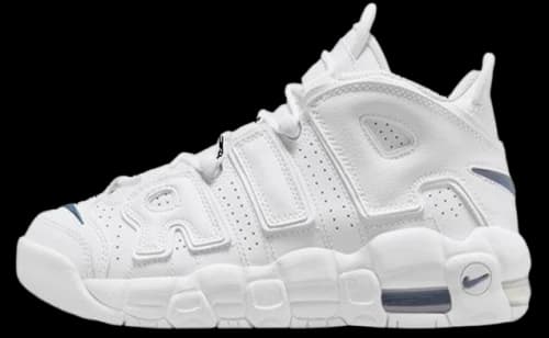 Nike Air More Uptempo White Midnight Navy (GS)