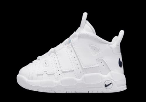 Nike Air More Uptempo White Midnight Navy (TD)